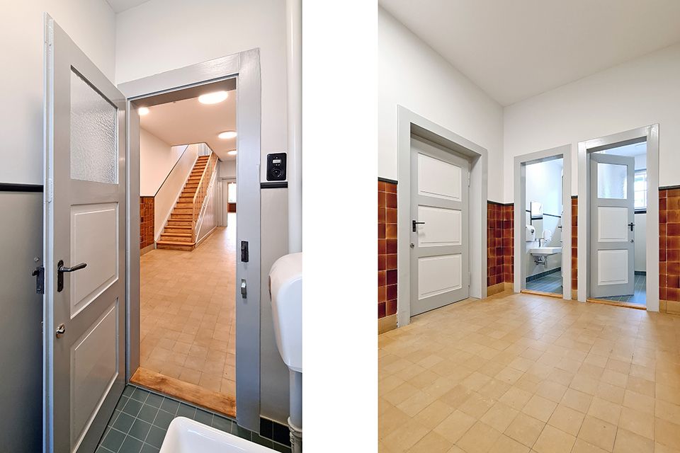 Korridor-Treppe / Nasszellen EG